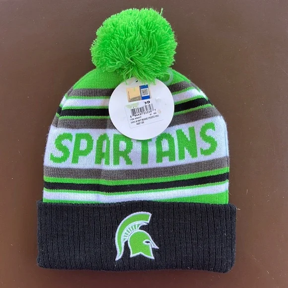 NWT Spartans knit winter beanie/hat - Picture 1 of 3